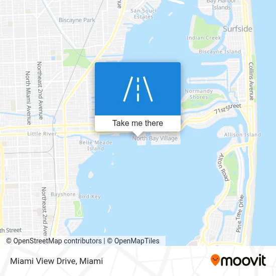 Miami View Drive map