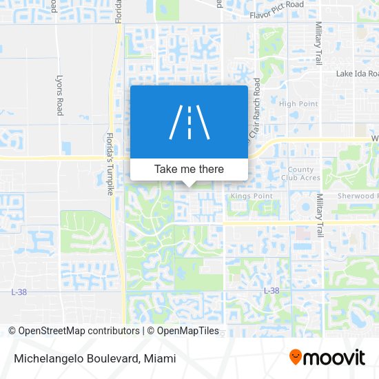 Mapa de Michelangelo Boulevard