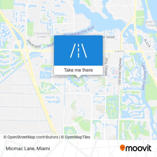 Micmac Lane map