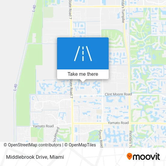 Middlebrook Drive map