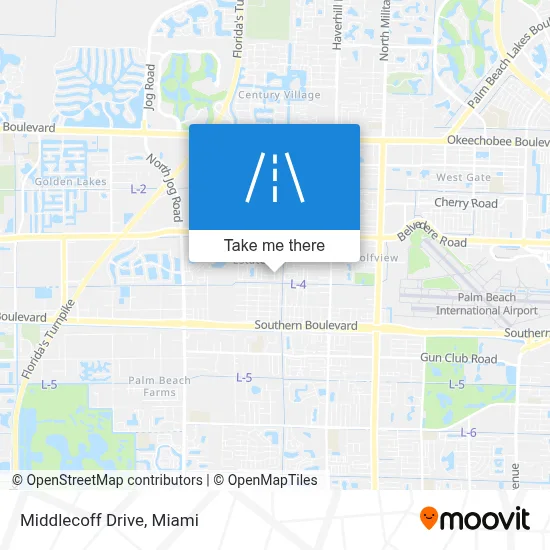 Middlecoff Drive map