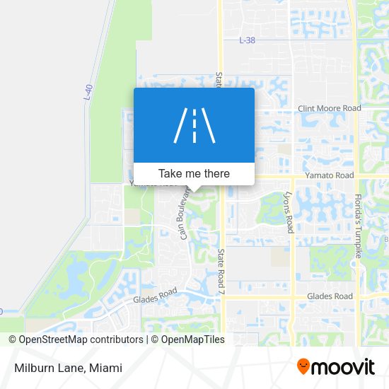 Mapa de Milburn Lane