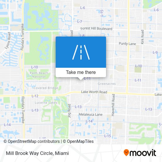 Mill Brook Way Circle map