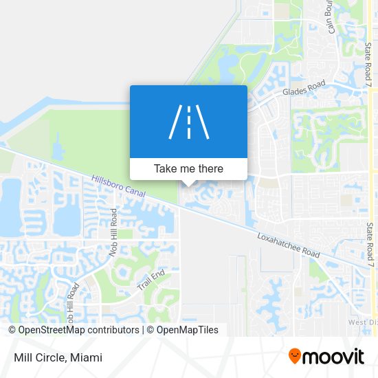 Mapa de Mill Circle