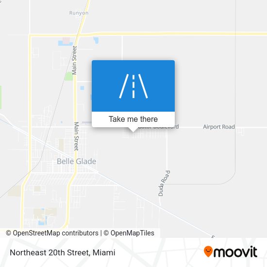 Mapa de Northeast 20th Street