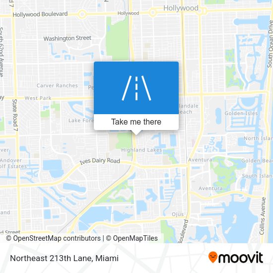 Mapa de Northeast 213th Lane