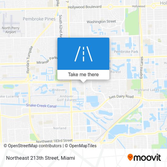 Mapa de Northeast 213th Street