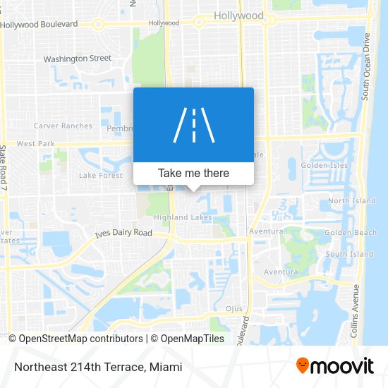 Mapa de Northeast 214th Terrace