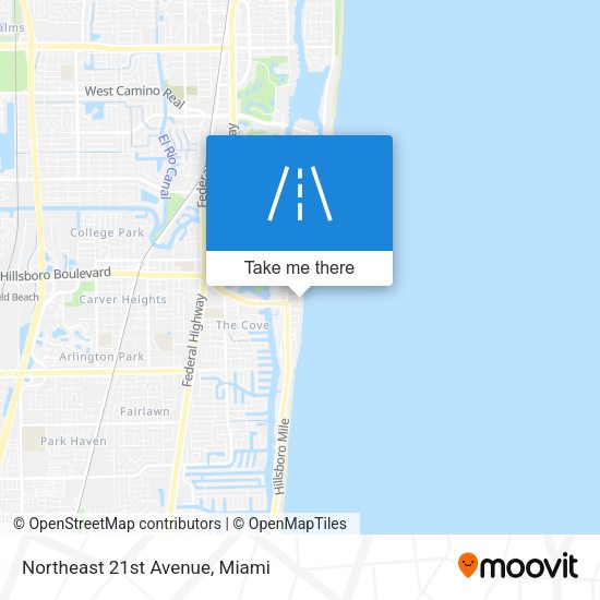 Northeast 21st Avenue map