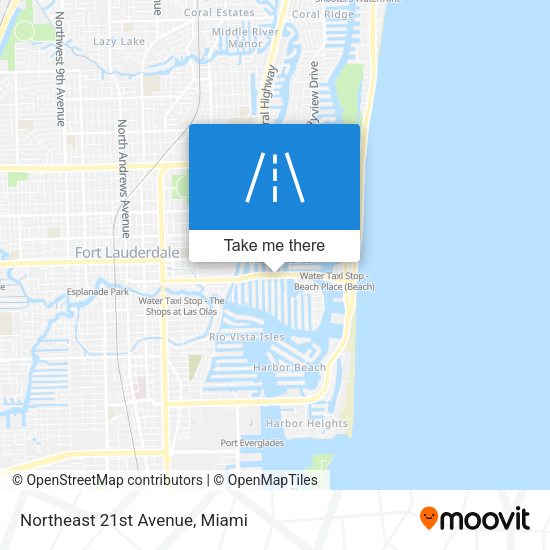 Northeast 21st Avenue map