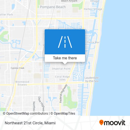 Northeast 21st Circle map