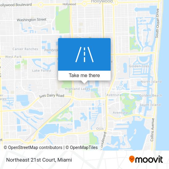 Mapa de Northeast 21st Court