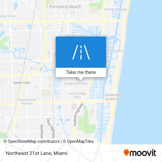 Mapa de Northeast 21st Lane