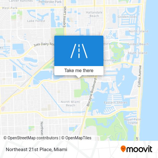 Mapa de Northeast 21st Place