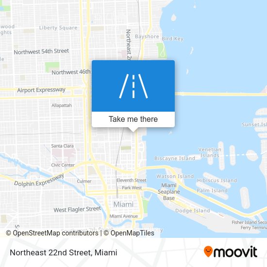Mapa de Northeast 22nd Street