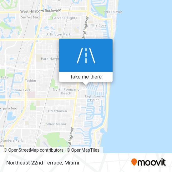 Northeast 22nd Terrace map