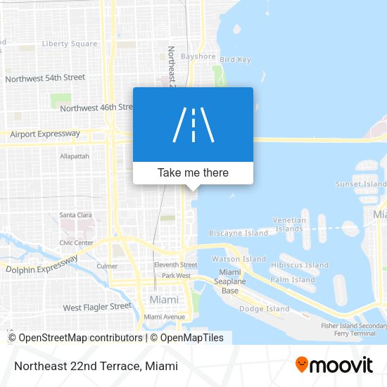 Mapa de Northeast 22nd Terrace