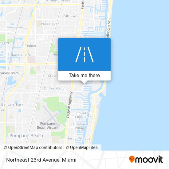 Northeast 23rd Avenue map
