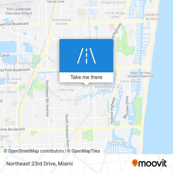 Northeast 23rd Drive map