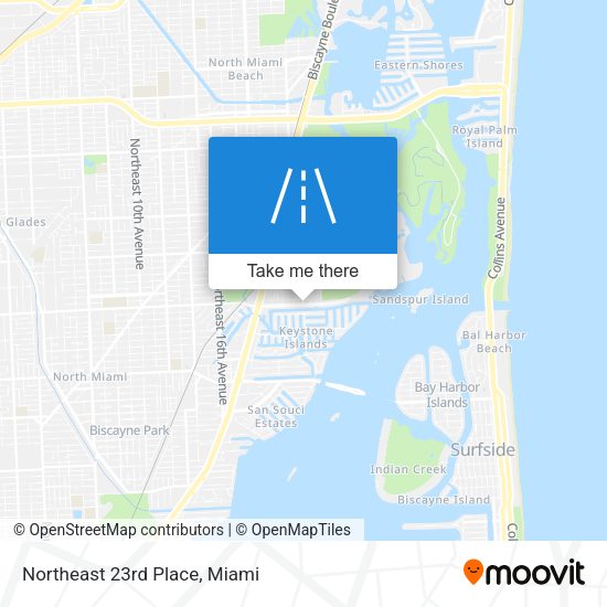 Mapa de Northeast 23rd Place