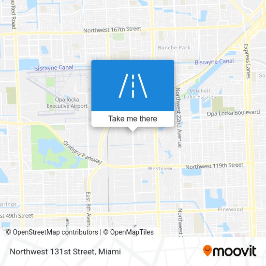 Northwest 131st Street map