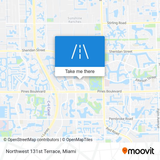 Mapa de Northwest 131st Terrace