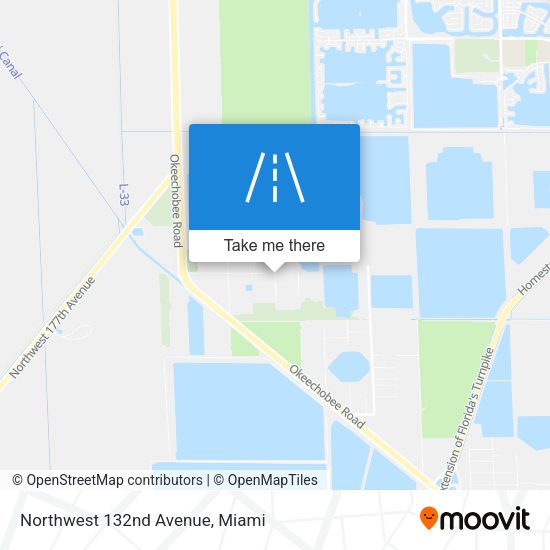 Northwest 132nd Avenue map