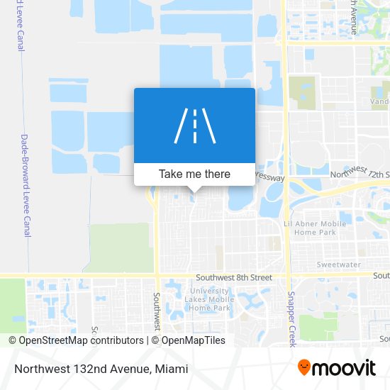 Northwest 132nd Avenue map