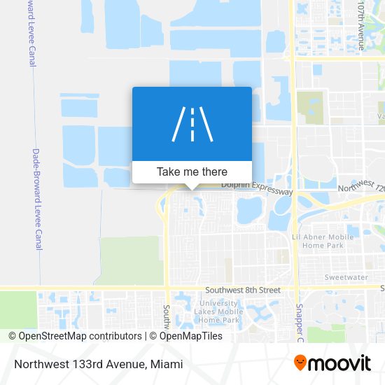 Northwest 133rd Avenue map