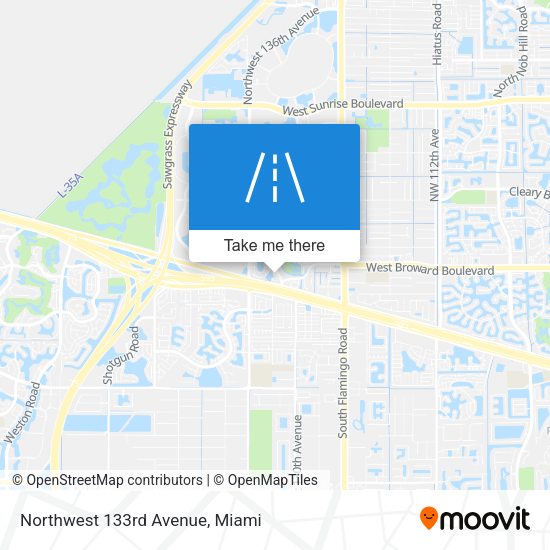 Mapa de Northwest 133rd Avenue