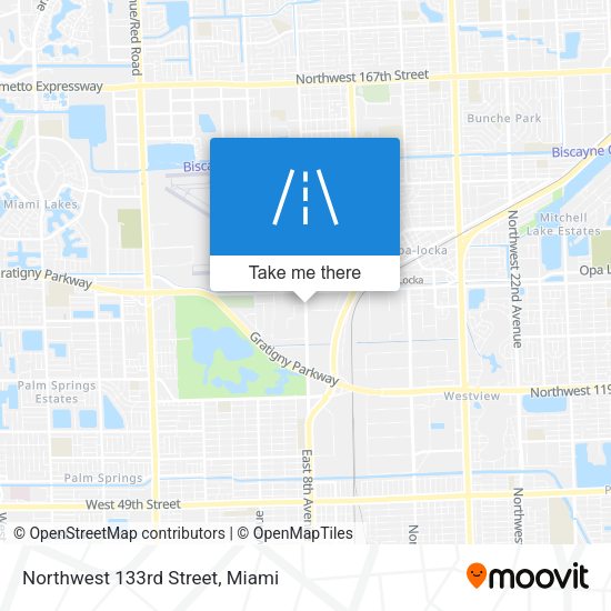 Northwest 133rd Street map