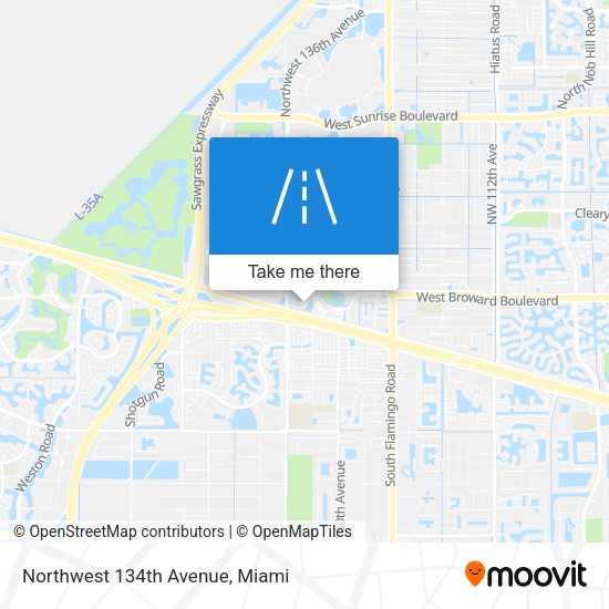 Northwest 134th Avenue map