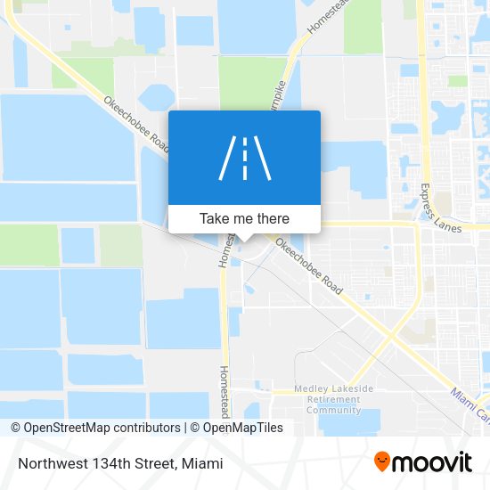 Mapa de Northwest 134th Street