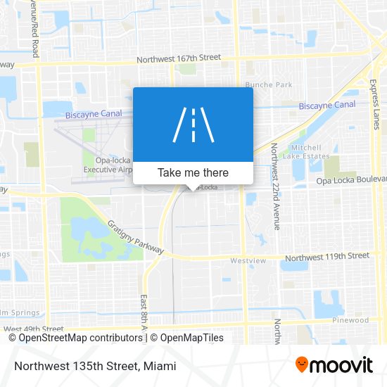 Northwest 135th Street map