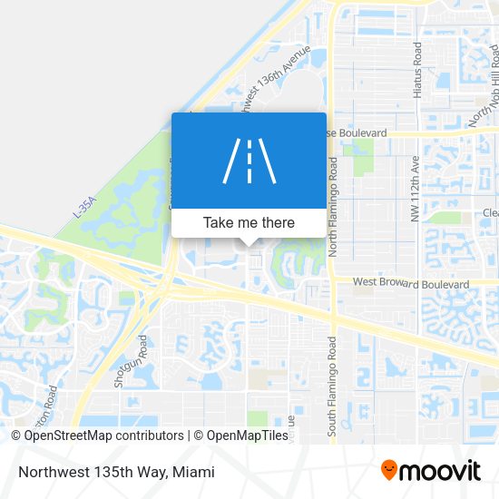 Mapa de Northwest 135th Way