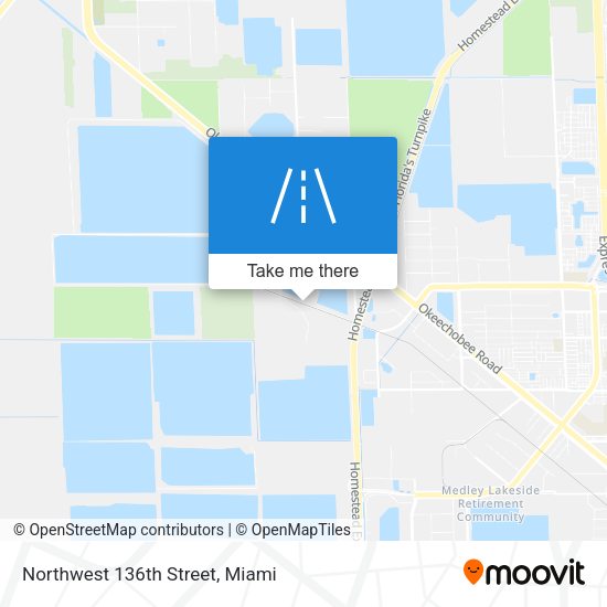 Northwest 136th Street map