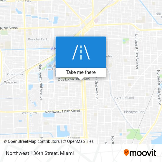 Northwest 136th Street map