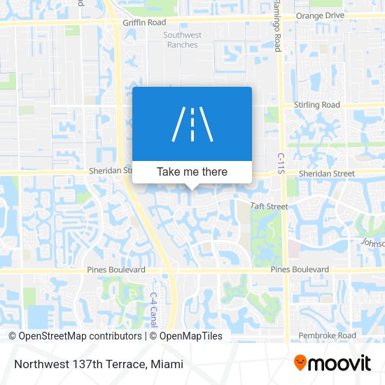Northwest 137th Terrace map