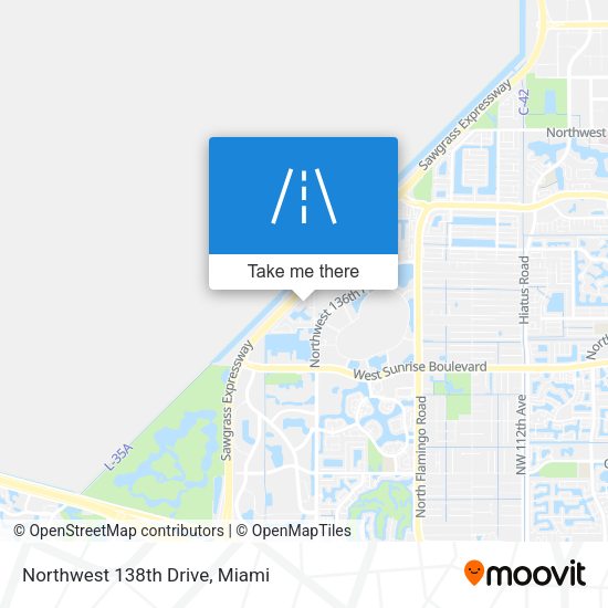 Northwest 138th Drive map