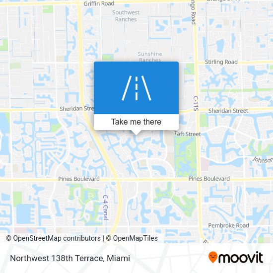 Mapa de Northwest 138th Terrace