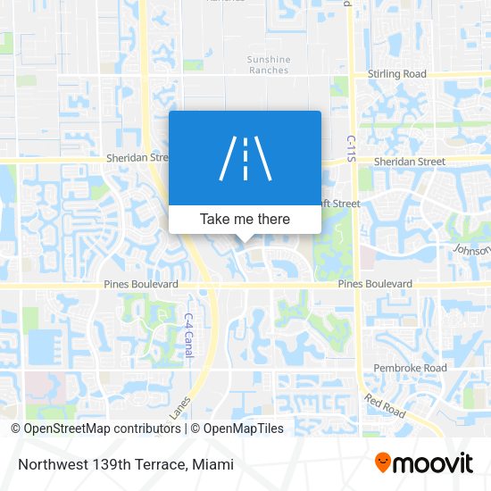 Mapa de Northwest 139th Terrace