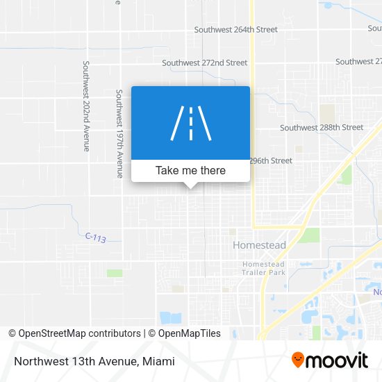 Northwest 13th Avenue map