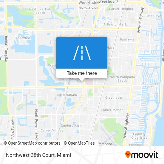 Northwest 38th Court map