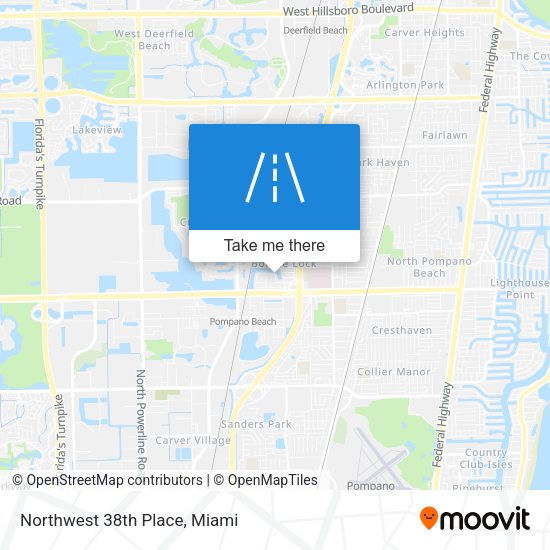 Mapa de Northwest 38th Place