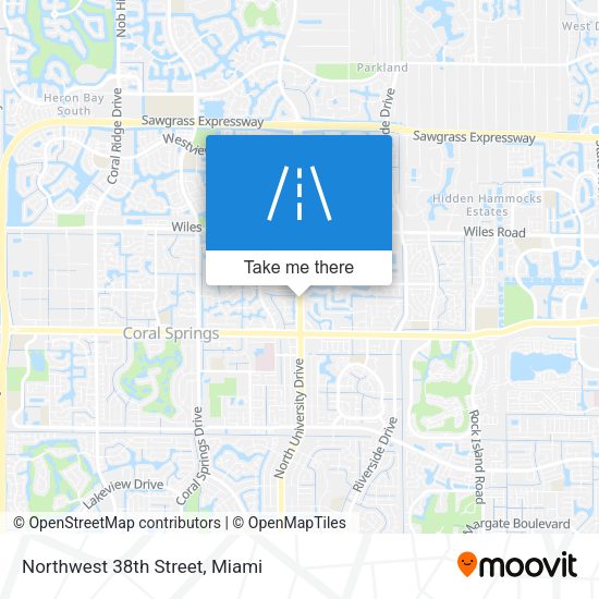 Mapa de Northwest 38th Street