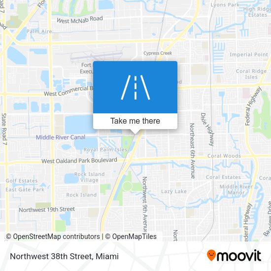 Mapa de Northwest 38th Street