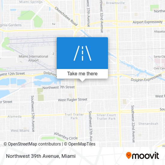 Mapa de Northwest 39th Avenue