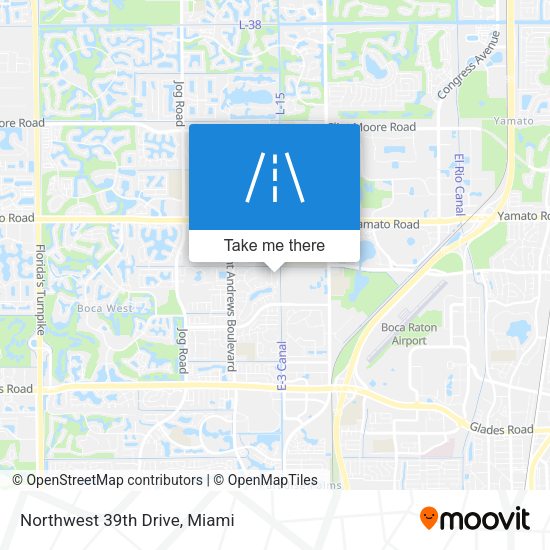 Mapa de Northwest 39th Drive