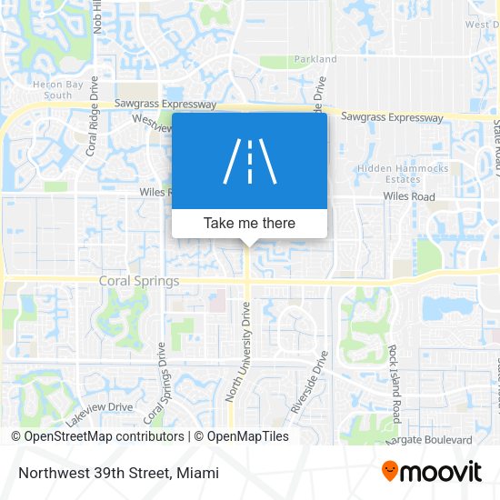 Northwest 39th Street map