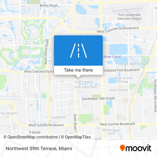 Northwest 39th Terrace map